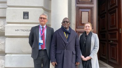 Muhammad Nami, CATA President flanked by Mr. Jon Swerdlow, CATA Vice Chairman, (left), and Ms. Megan Jones of the CATA Secretariat